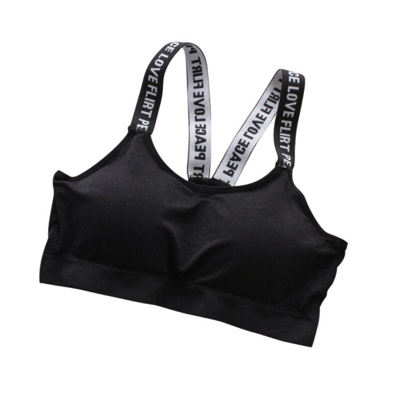 letter Sports Bra