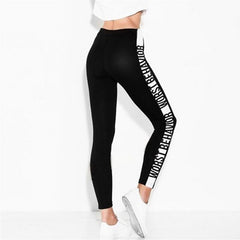 WORST BEHAVIOR Letter print Leggings